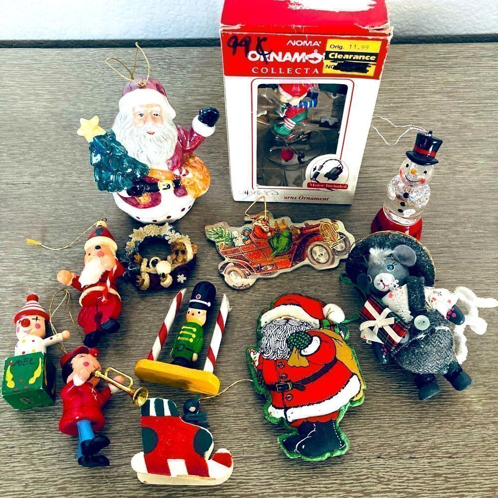 Vintage Christmas 12-pc Bundle Decor Lot
